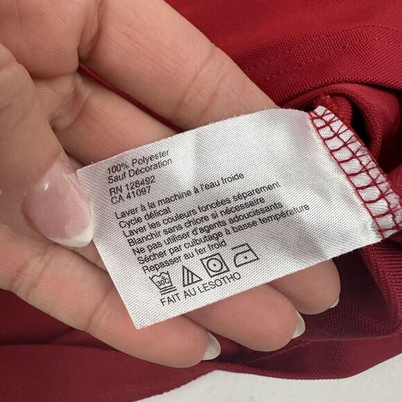 Greg Norman PlayDry OCEAN COURSE KIAWAH ISLAND Red Polo Shirt S/S Sz L Poly - Picture 8 of 10